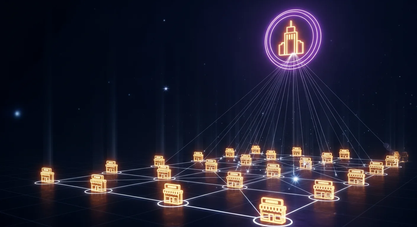 KI-Sichtbarkeit für Franchise-Systeme 2026: Eine Zentrale rollt KI-Sichtbarkeit als Standard auf alle Standorte gleichzeitig aus